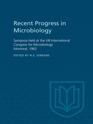 cover image of Recent Progress in Microbiology VIII